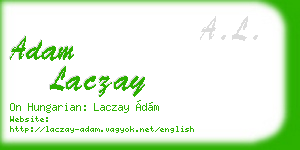 adam laczay business card